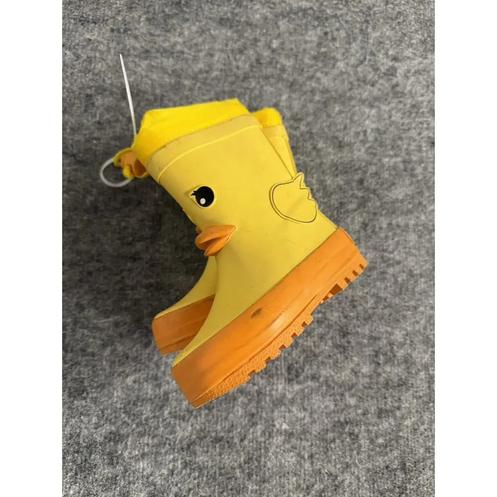Mucky Wear Toddler Girls Boys Rain Boots 5T Kids Rubber Duck Yellow Wings N201